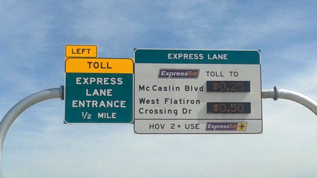 Express Transit Lanes for Toll Roads