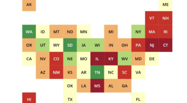 How every state’s public pension system ranks